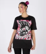 New Rock Biker T Shirt BlackPink (2)