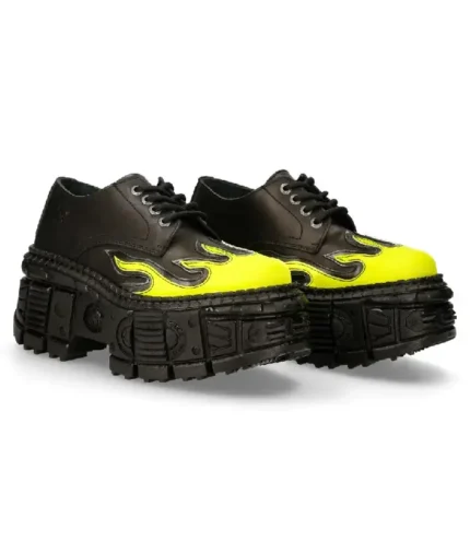 New Rock Buty Shoe Design BlackYellow (2)