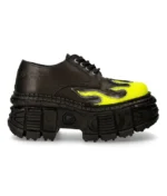 New Rock Buty Shoe Design BlackYellow (3)