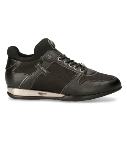 New Rock Buty Sneaker Black Hybrid With Laces (2)