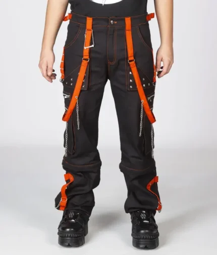 New Rock Ornaments Joggers BlackOrange (2)