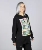 New Rock Urbano Zip Unisex Hoodie Czarny (2)