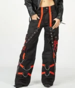 New Rock Vintage Joggers BlackOrange (2)